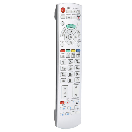 Télécommande infrarouge de remplacement pour téléviseurs, lecteurs DVD et magnétoscopes Panasonic. Aucun appairage ni programmation requis. 1