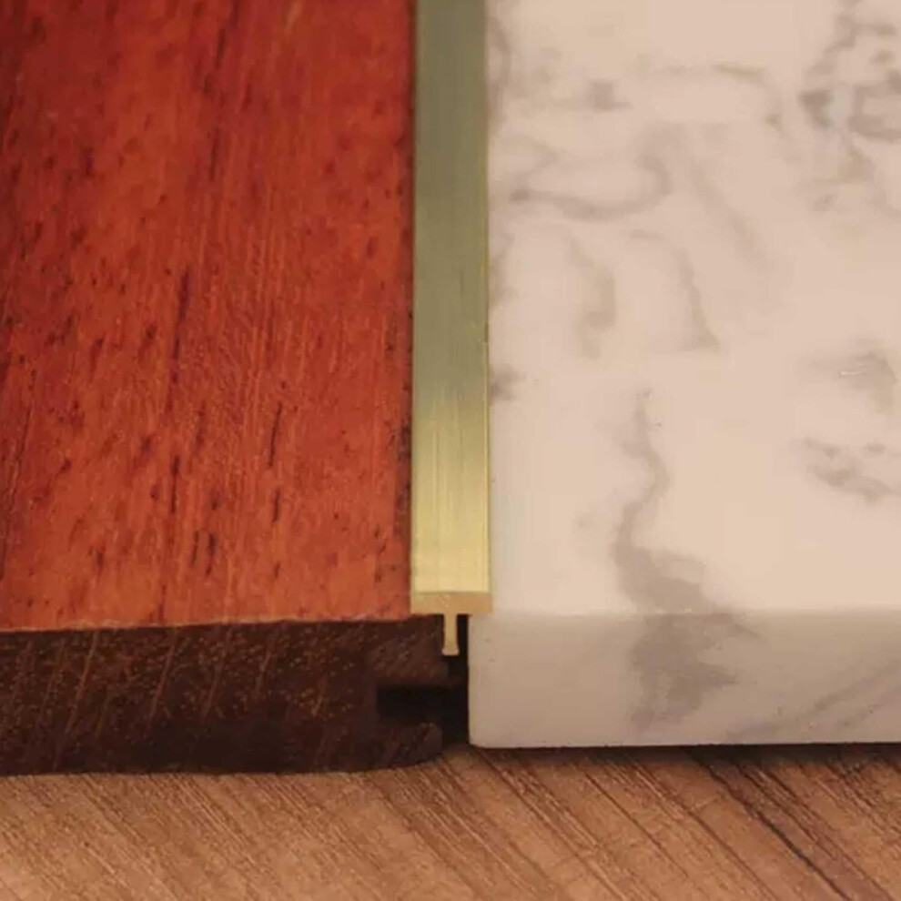 Brass Floor Transition Strip For Tile To Carpet, Seamless Threshold Trim 6Mm Slipresistant 9189345658761