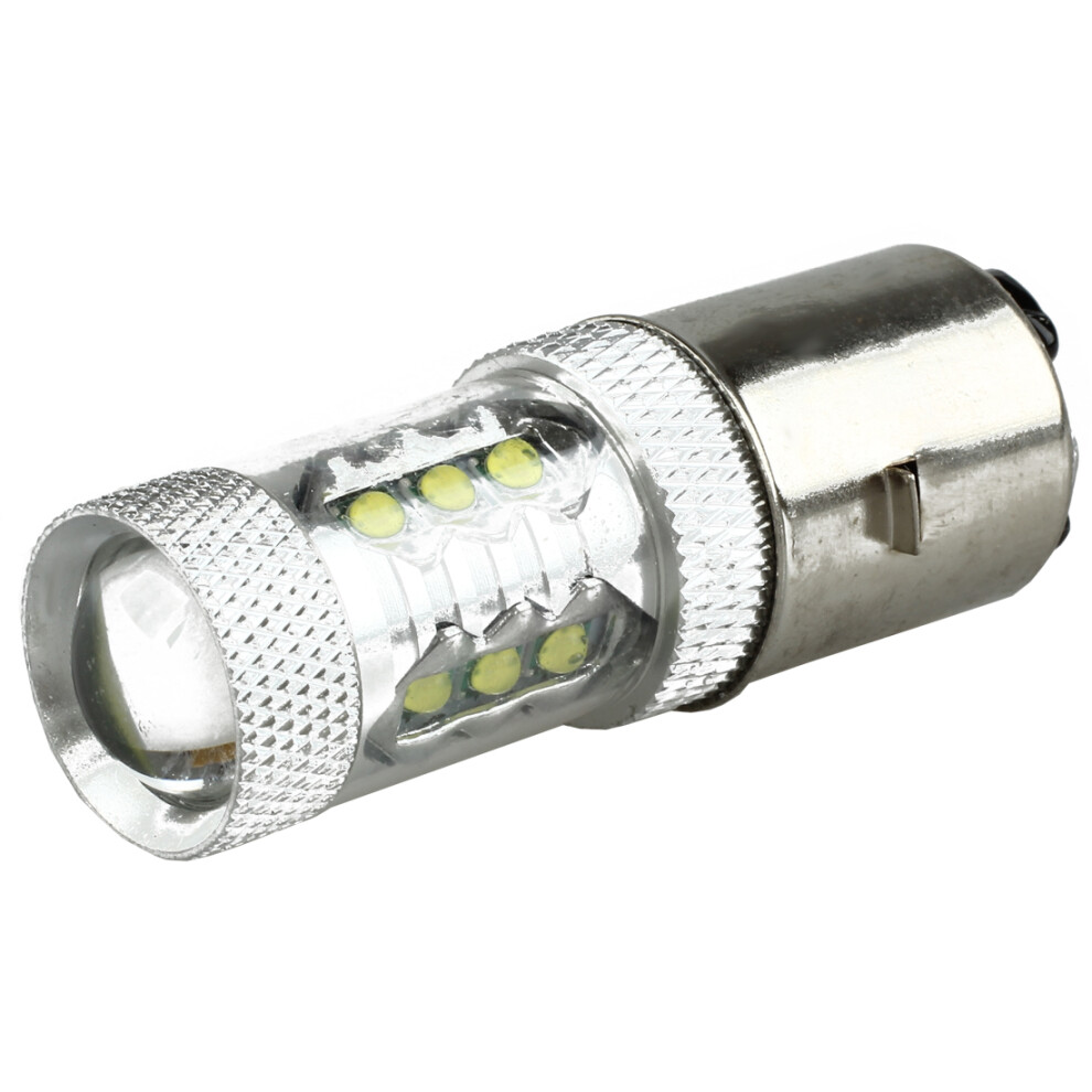 80W Ba20d H6 16 Led Motorcycle Motorbike/Moped/Atv Headlight Bulb White 4852940139496