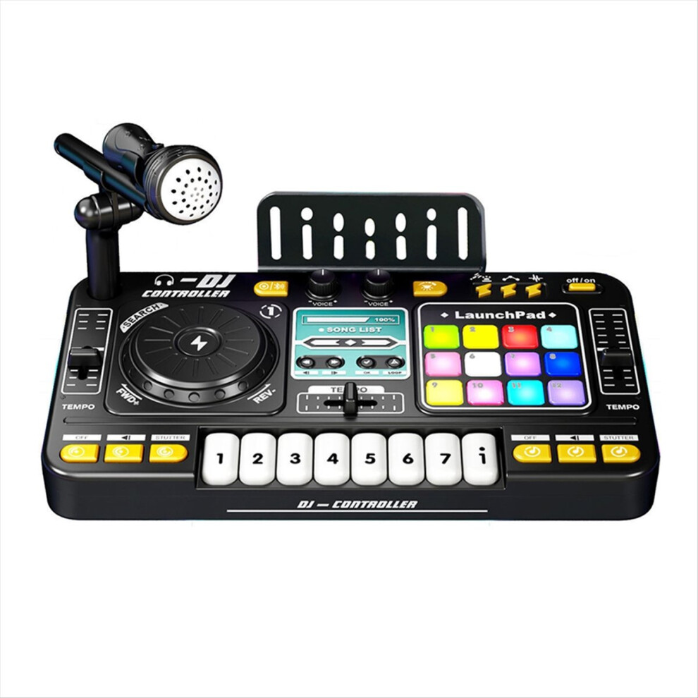 Children Simulation Multifunctional Dj Mixer Controller Electronic Organ Player Music Entertainment Toy 4852940141611