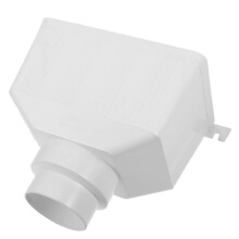Rainwater Downspout Connector PVC Gutter Adapter LeakResistant Weatherproof White Universal