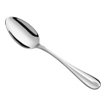 Stainless Steel Serving Spoon 8 Inch Heavy Duty 18/0 Teardrop Handle Dishwasher Safe 12 Pack