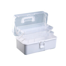 Plastic Medicine Box Storage Organizers-   white trumpet