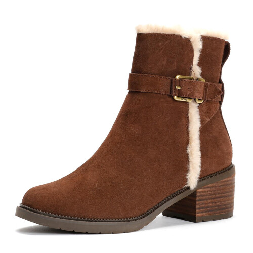 Toms (, ) TOMS Hailey Buckle Suede Women's Dark Brown Boots 2