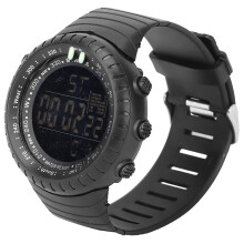 Montre multifonctions pour homme, montre de sport numérique étanche, chronographe de style militaire avec rétroéclairage LED, alarme et