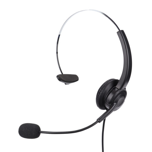 Fone de ouvido profissional com cancelamento de ruído, som nítido e microfone flexível e ajustável para conversas cristalinas em ambientes 2