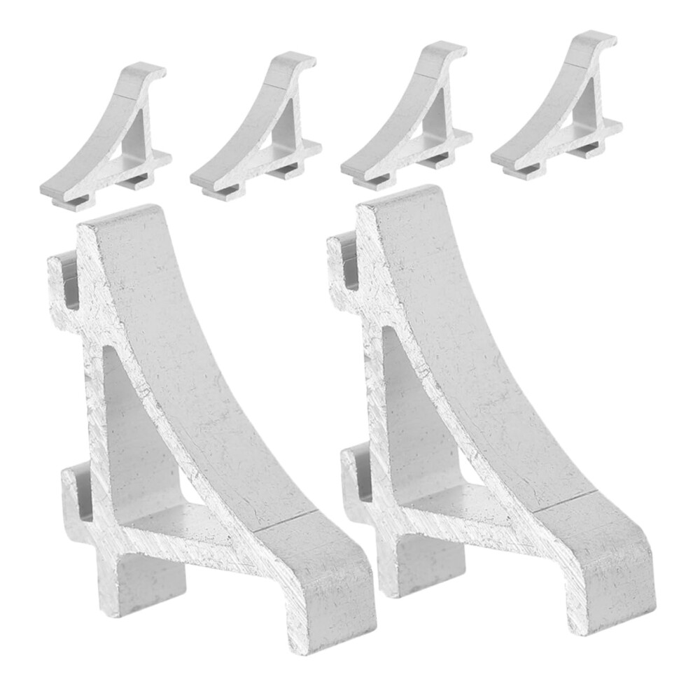 6 Pack Durable Aluminum Refrigerator Shelf Clips For Secure Stability And Easy Storage 9001264072650