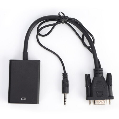 Προσαρμογέας ήχου για VGA σε HDMI, Μετατροπέας Mini Size Plug And Play, Μετάδοση βίντεο χωρίς 2