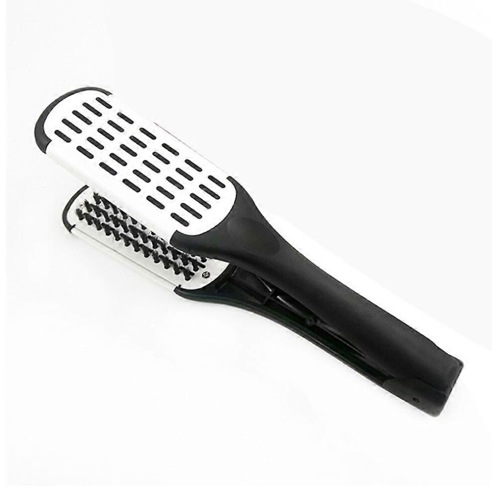 Kikidex (As Show, Style523) Comb Professional Hairdressing Comb Double Brushes Anti-Static Hair Straightener
