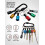 6 Pack Quick Release Bit Holders 1/4 Inch Hex Shank Color Coded Aluminum Keychain Organizer 3