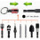 6 Pack Quick Release Bit Holders 1/4 Inch Hex Shank Color Coded Aluminum Keychain Organizer 4