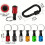 6 Pack Quick Release Bit Holders 1/4 Inch Hex Shank Color Coded Aluminum Keychain Organizer 2