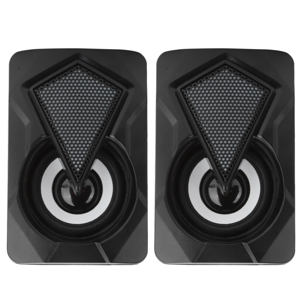 Stereo Sound Computer Speakers With Colorful Rgb Lights Usb Powered 3.5Mm Aux In Crystal Sound Mid Range Speaker Enhanced Magnetic Low Distortion 9420858979678