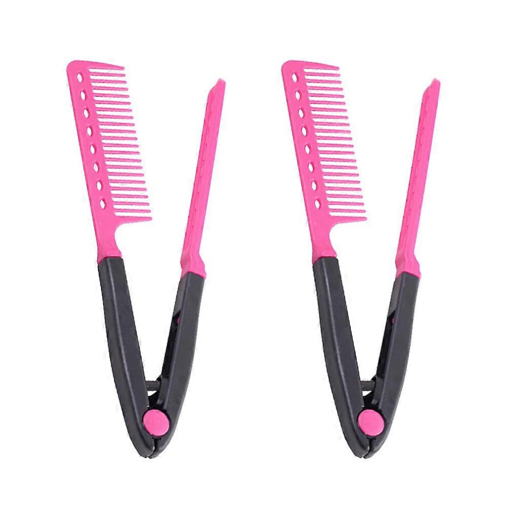 Kikidex Unisex (As Show, Style489) Lat Iron Comb Straightening Comb Salon Hair Brush Combs Hairdressing Styling Hair