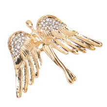 Elegante broche para mujer, broche de cristal elegante broche de ángel con cristales brillantes y chapado multicapa, diseño de aleación con