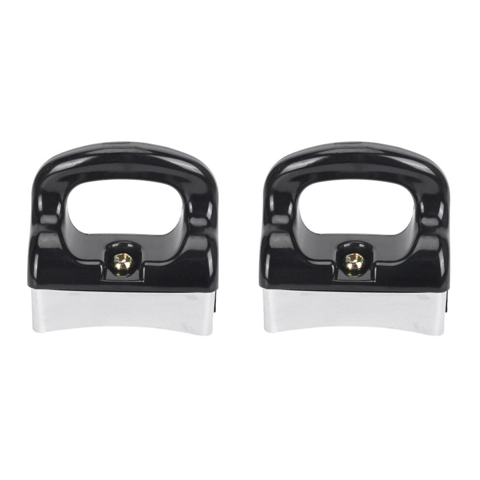 2X Home Bakelite Handle For Fry Pan Saucepan Cookware Black/Silver 4852940141574