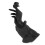 Ευέλικτη βάση κοσμημάτων, Resin Victory Hand Shape Black Elegant Design με τα χέρια ενωμένα και 7