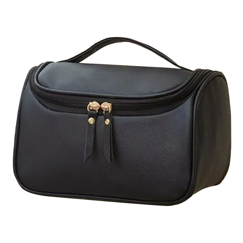 Separate Brushes Compartment Cosmetic Pouch, Flexible hook and loop Dividers Organizer