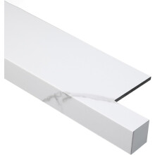 White Window Sill Cover with Nosing, Cuttable ScratchResistant Protector Trim 150x10cm