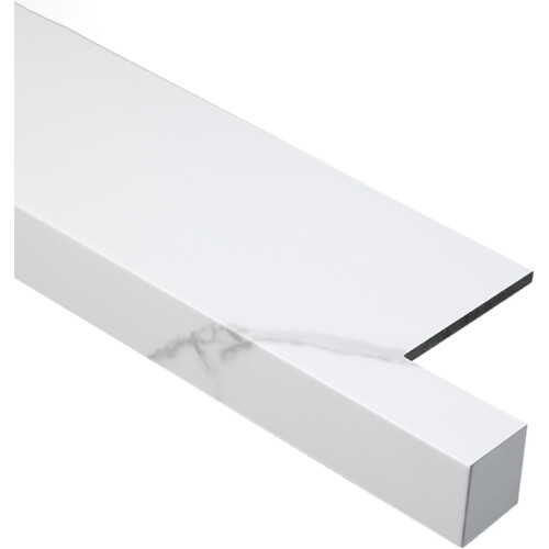 White Window Sill Cover with Nosing, Cuttable ScratchResistant Protector Trim 150x10cm