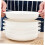 Ceramic Baking Dish with Handles, Round White, Oven Microwave Safe, Dishwasher Friendly, Durable 3