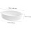 Ceramic Baking Dish with Handles, Round White, Oven Microwave Safe, Dishwasher Friendly, Durable 2