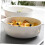 Ceramic Baking Dish with Handles, Round White, Oven Microwave Safe, Dishwasher Friendly, Durable 4