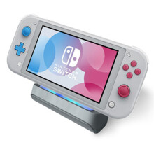 Base di ricarica per Nintendo Switch Lite, design triangolare con dissipazione del calore, compagna di gioco portatile e sicura.
