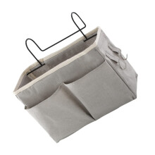 Bedside Storage Organizer with Pockets, NoDrill Hanging Basket for Bedroom and Cribs