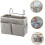 Bedside Storage Organizer with Pockets, NoDrill Hanging Basket for Bedroom and Cribs 5