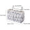 Bedside Hanging Organizer with 4 Pockets, Canvas Storage Caddy for Dorm and Bunk Bed Rails 4