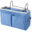 Bedside Hanging Organizer with 4 Pockets, Canvas Storage Caddy for Dorm and Bunk Bed Rails 3