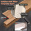 SelfAdhesive Window Sill Cover Protector, ScratchResistant, Durable Replacement Board, 60x10cm 4
