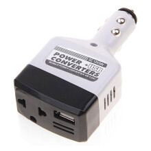 Car Power Inverter 12V to 220V DC to AC Converter with Fast USB Charging and Cigarette Lighter Adapter