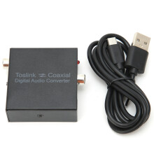 Toslink optisk til koaksial digital lydsignalkonverter tovejs SPDIF-understøttelse LPCM2 0DTS Dolby AC3 Støjfri transmission High Definition