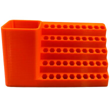 Drill Bit Organizer with Screwdriver Bit Holder, 3D Printed PLA, 20/50 Hole for 1/4 Inch Tips