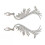Σκουλαρίκια Feather Ear Crawler, σκουλαρίκια Boho Wing Climber με εξαιρετική δεξιοτεχνία και 1