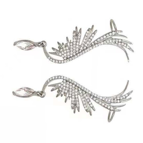 Σκουλαρίκια Feather Ear Crawler, σκουλαρίκια Boho Wing Climber με εξαιρετική δεξιοτεχνία και