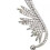 Σκουλαρίκια Feather Ear Crawler, σκουλαρίκια Boho Wing Climber με εξαιρετική δεξιοτεχνία και 8
