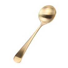 Gold Brass Soup Spoon 16.2cm Heat‑Resistant Durable Brass Construction Elegant Gold Finish
