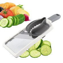 Adjustable Stainless Steel Mandoline Slicer for Uniform Vegetable Cutting and Quick Kitchen Prep