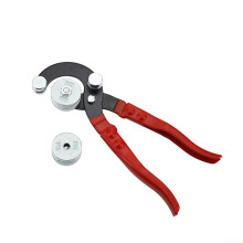 Tube Bending Pliers Chrome Vanadium Steel With Rubber Handle For 3/16 To 3/8 In Brake Line Copper Aluminum Brass Tubing