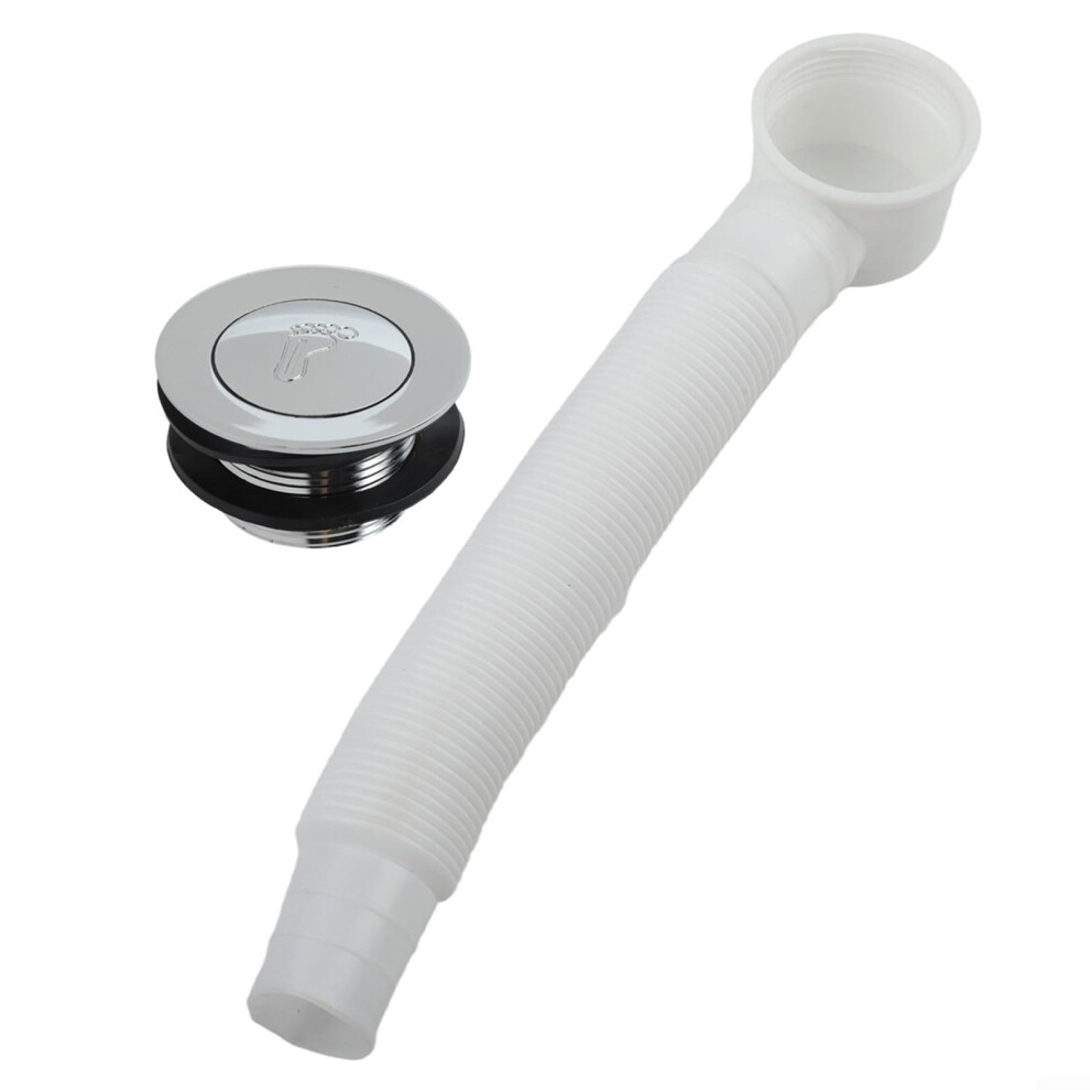 Bathroom Floor Drain Push Button Water Control Brass Alloy Shower Tub Drain Assembly Fast Drainage 9426802904901