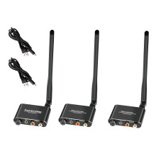 Wireless Audio Transmitter and Receiver 2.4G HiFi 192kHz 24bit Low Latency 50m Range RCA AUX