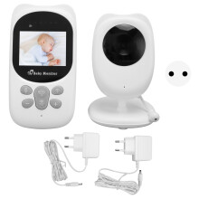 Modalità VOX Baby Monitor Schermo LCD Audio bidirezionale wireless Visione notturna a infrarossi Zoom digitale Visualizzazione della temperatura
