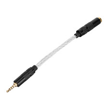 HiFi-sovitinkaapeli, 4,4 mm:n uros - 2,5 mm:n balansoitu naaras, kuparilanka, kullattu liitin audiofiililaitteisiin, häviötön äänenlaatu