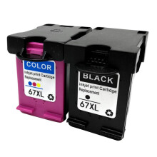 67XL IInk Box Compatible for HP67 XL Ink Replacement DeskJet 1255 2732 4140 4155 Printer
