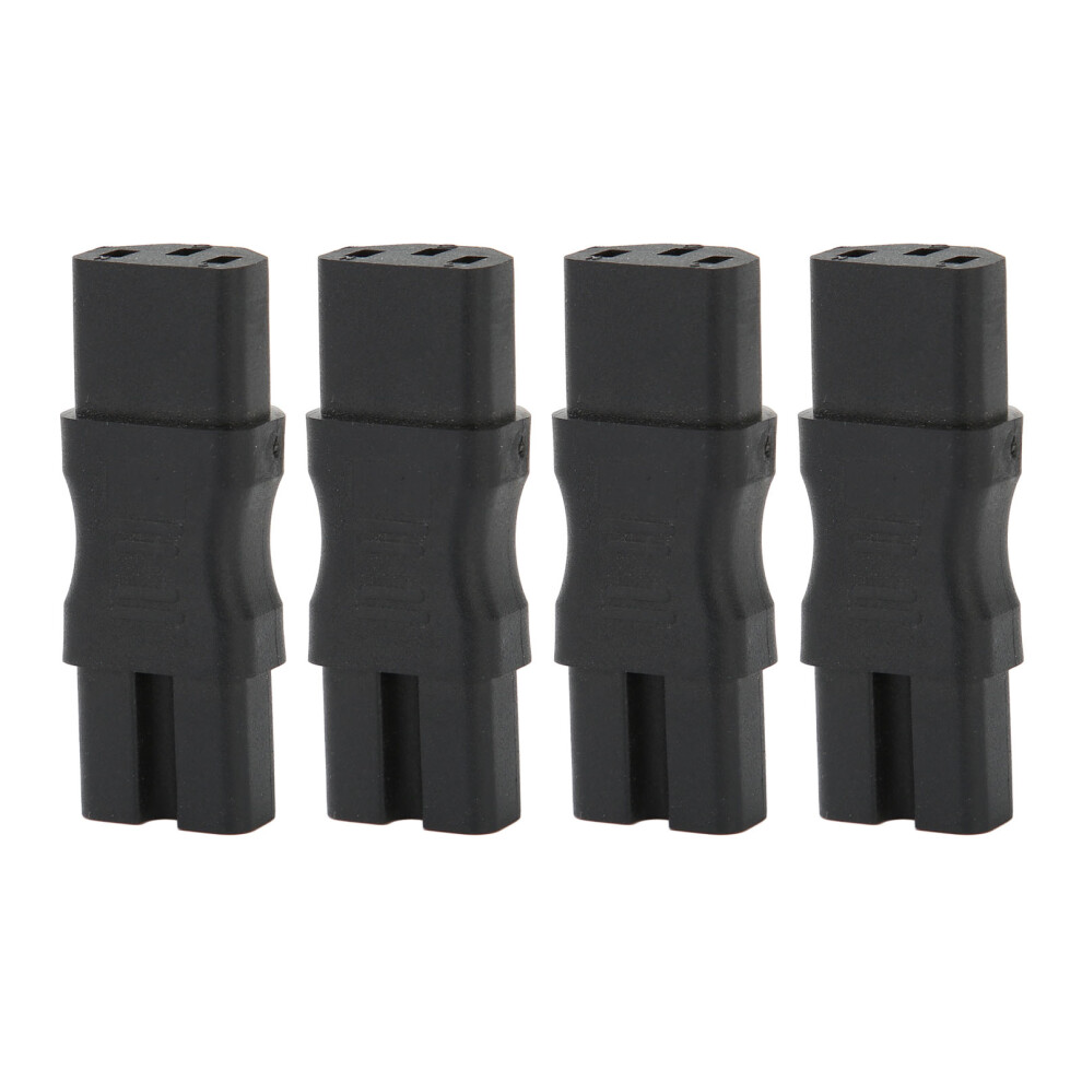 Copper Conductor Ac Adapter Convertor Iec320 C13 To C15 Flame Retardant Pvc Plastic Reliable Connection Heat Resistant Universal Loading Aluminum 9139052183704