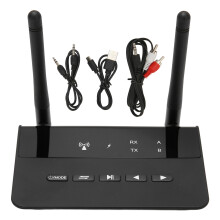 AptX HD Bluetooth -lähetin-vastaanotin soundbarille ja kotistereoille, tukee kaksoisliitäntää ja ohitustilaa, ja sen kantama on jopa 70 metriä.