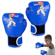 Training Mitten Age 3 To 13, Hits Gloves With Wrist Support, Blue